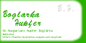 boglarka hupfer business card